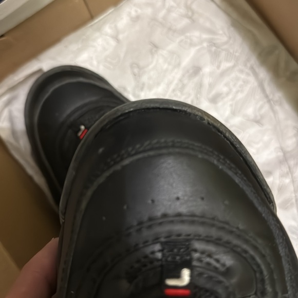 Fila Black Chunky Platform Sneakers. - Picture 4 of 5